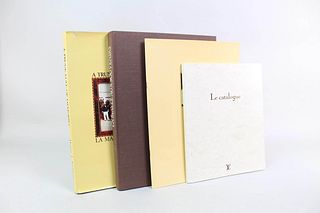 2 Louis Vuitton Catalogs & 2 Trunk Full of Memories Books