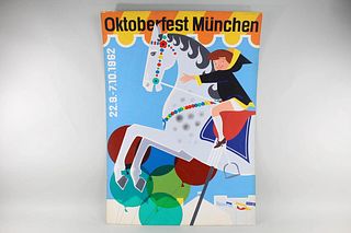 Mid-Century Modern Octoberfest Poster Original Artwork Painting No.4