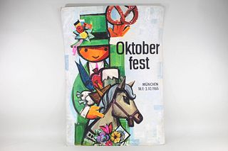Mid-Century Modern Octoberfest Poster Original Artwork Painting No.6
