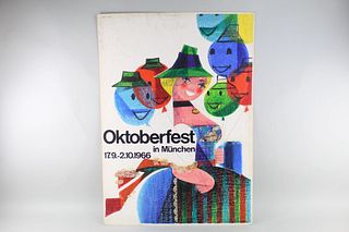 Mid-Century Modern Octoberfest Poster Original Artwork Painting No.8