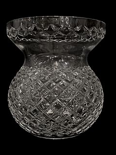 Large WATERFORD Crystal Corset Vase 