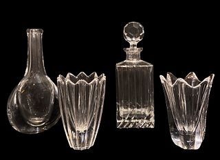 Collection Assorted Crystal Decanter and Vase Glassware KOSTA BODA, ROGASKA, OFFEFORS 
