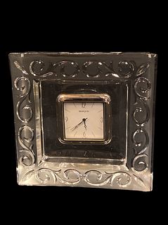 MARQUIS by WATERFORD Crystal Arabesque Clock