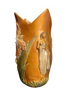 Icarus Bronze Vase by DANEL 