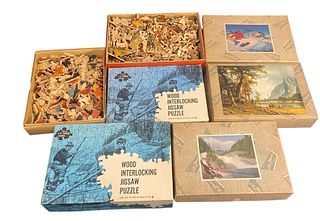 Collection J.K STRAUS Wood Puzzles