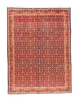 Vintage Mashhad Rug, 9'6'' x 13'' (2.90 x 3.96 M)