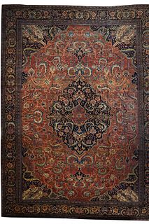 Antique Farahan Sarouk Rug, 12’6” x 17’ (3.81 x 5.18 M)