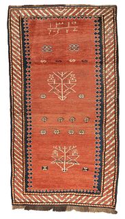 Antique Kazak Rug, 3’9" x 6’10” (1.14 x 2.08 M)