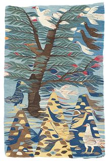 Vintage Moldovian Tapestry Rug, 3’2" x 4’11" (0.97 x 1.50 M)