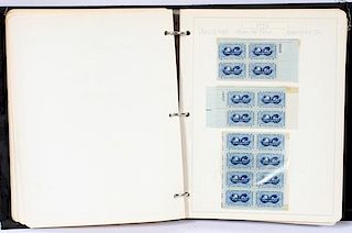 CERTIFIED MAIL UNUSED AIRMAIL BOOKLET STAMP PANES