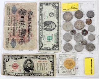 U.S. PAPER CURRENCY NOTES 1908- .50C BOOKER
