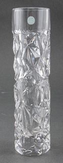 Tiffany & Co. Rock Cut Crystal Bud Vase