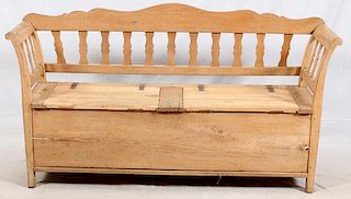 CONTINENTAL BENCH W/ HINGED SEATS