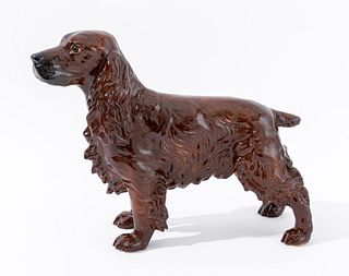 European Ceramic Figure of a Cocker Spaniel Dog
