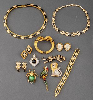 Vintage Designer and Costume Jewelry, 12 pcs.