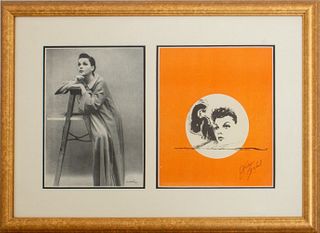 Judy Garland Photograph and Autograph