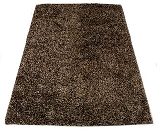 Modern Brown Shag Rug / Carpet, 8' x 10'