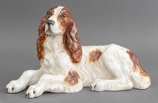 Italian Ceramic Figure of a Spaniel