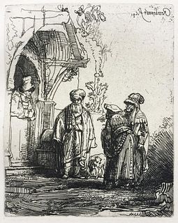 Rembrandt van Rijn (After) - Jacob and Laban (Reversed)