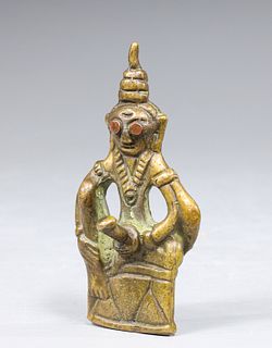 Indian Bronze Erotic Figure