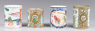 Group of Four Antique Chinese Export Mugs