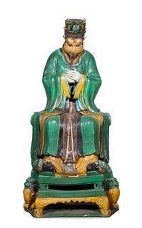 Large Chinese Seated Figure