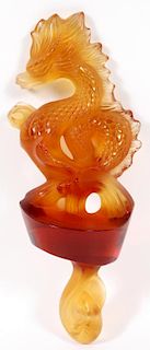 LALIQUE DRAGON FORM CRYSTAL STOPPER