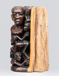 Carved African Family Tree