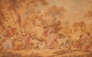 Extra Large Antique French Provincial Tapestry