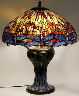 TIFFANY STYLE DRAGONFLY LAMP