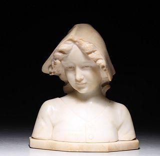 A. Gemmay (Italian, 20th Century) Marble Bust