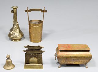 Group of Five Vintage Brass Collection