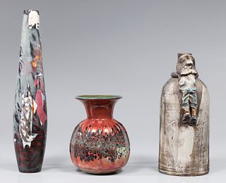 Group of Three Mid Cenutry Vases