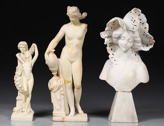Group of Three Vintage Statues