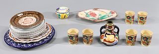 Group of Twenty Three Porcelain Collection, Majolica, Talavera