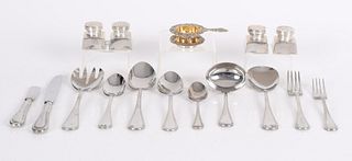 A Group of Sterling Silver Tableware, Etc...