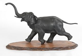 Japanese Bronze Elephant, Meiji Period