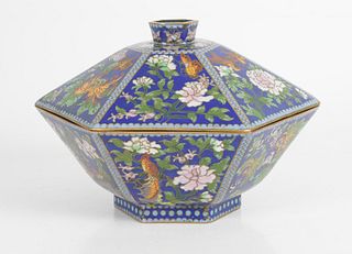 A Chinese Cloisonne Covered Bowl