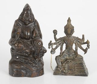 Two Asian Cast Metal Figures
