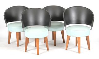 Four Chairs, Manner of Philippe Starck