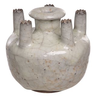 Chinese Guan-Type Multi-Neck Vase