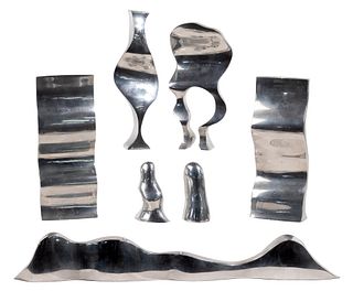Steven Urry (American, 1939-1993) Aluminum Sculpture Assortment