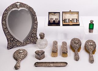 Sterling Silver Vanity and Napkin Ring Assortment
