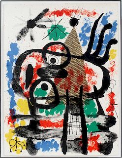 JOAN MIRO LITHOGRAPH ON PAPER