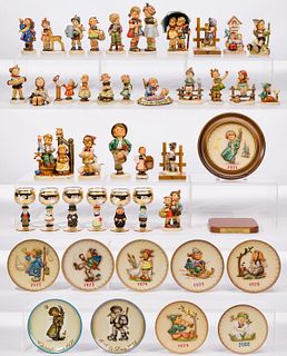 Hummel Figurine and Collector Plate Assortment