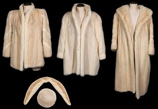 Mink Fur Coat and Accessory Assortment