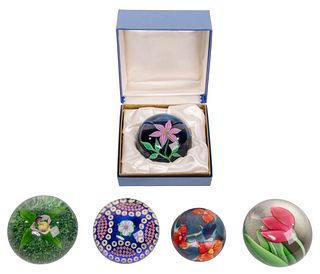 Baccarat and Orient & Flume Paperweight Collection