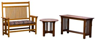Arts and Crafts Style Oak Furniture Assortment