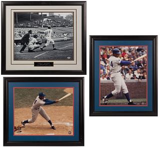 Chicago Cubs Ernie Banks Signed Photograph Assortment