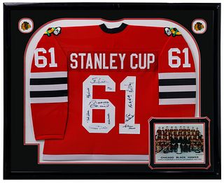 Chicago Blackhawks Team Signed Stanley Cup Winners Jersey